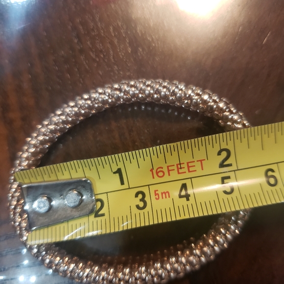 3pc/set Rhinestone Charm Bangle ❤ Heart bracelet Silver Gold & Rose gold - Picture 9 of 11